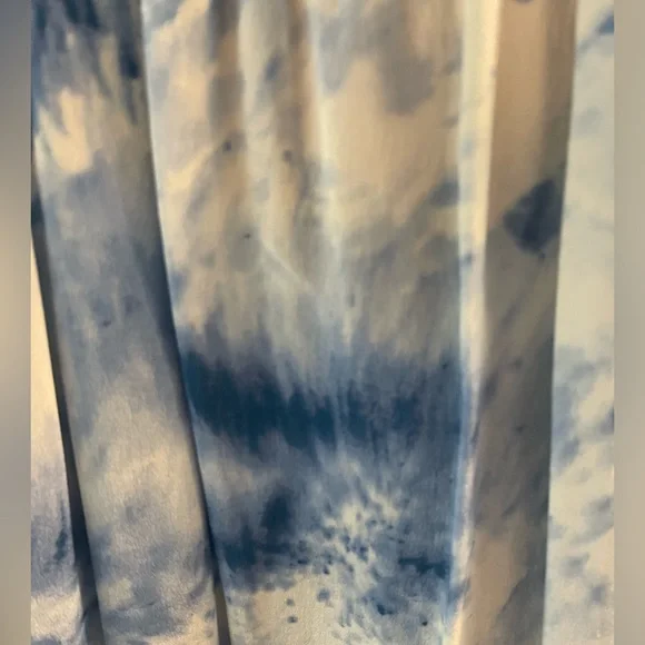 NWT Rebecca Taylor Sky Blue Tie-Dye silk  Blouse size 4 - Picture 4 of 6